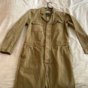 Madewell Khaki Jumpsuit